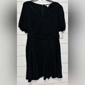Nine West Black Belted Mini Dress Women’s XL New With Tags